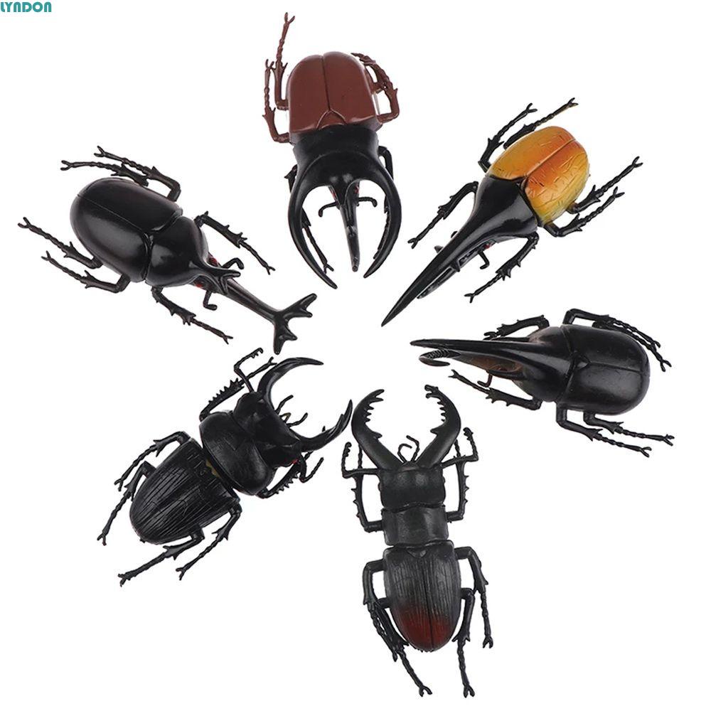 LYNDON Simulation Beetle Science Toy Trick Props Simulation Animals ...