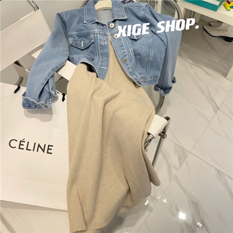 Fashionable retro wear the new fashionable highend denim jacket in the