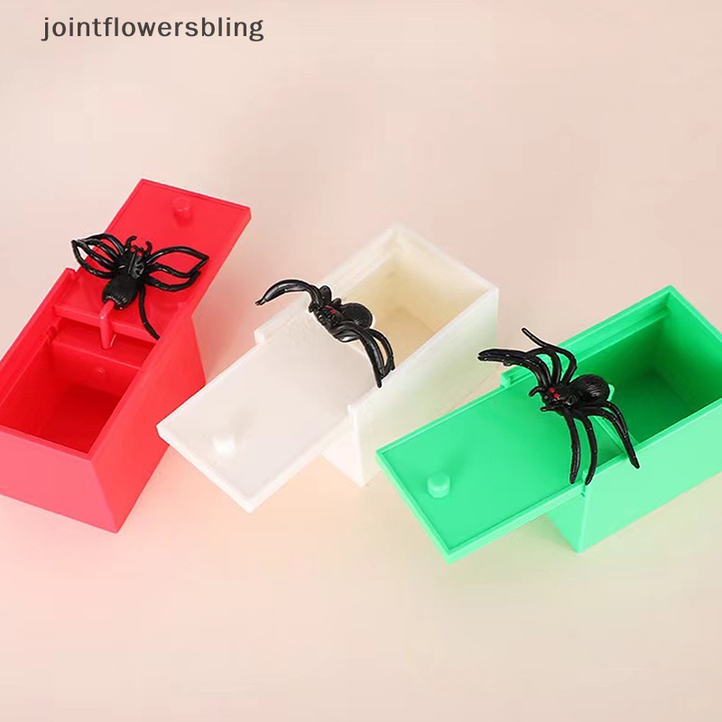 2 Stück Spinne-in-der-Box Streich – Scherzartikel Für Halloween Und Partys, Aus Holz Und Gummi