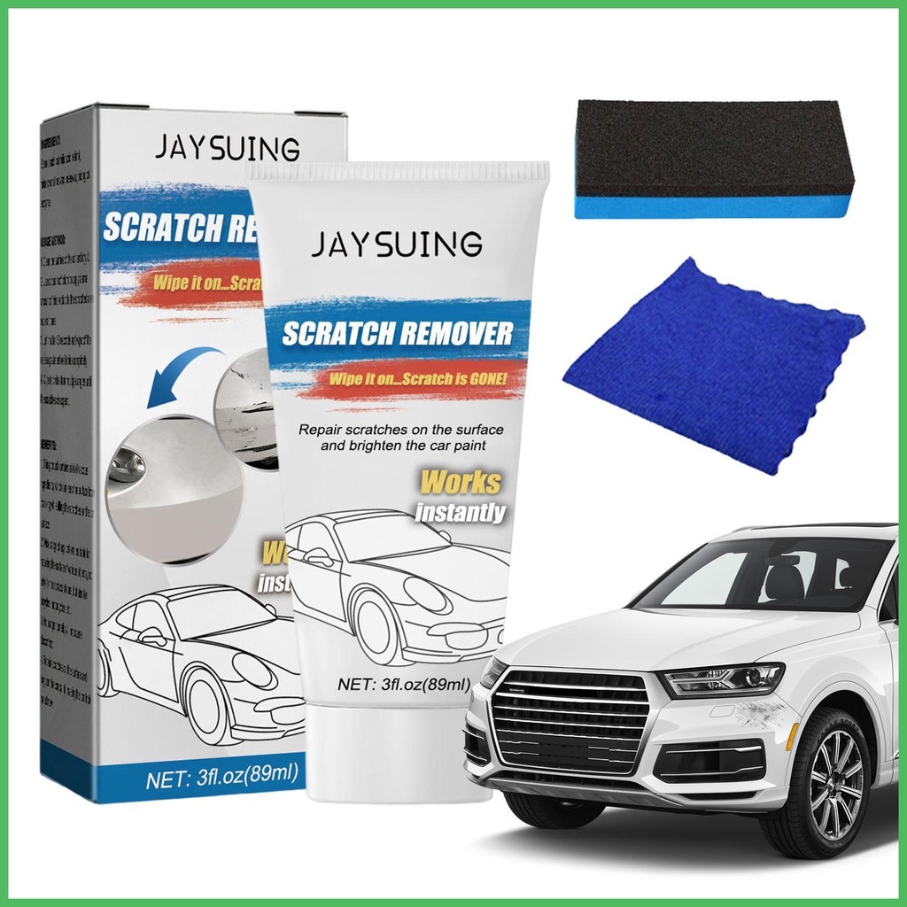 Car Paint Scratch Remover Polish Wax and Rubbing Compound to Restore