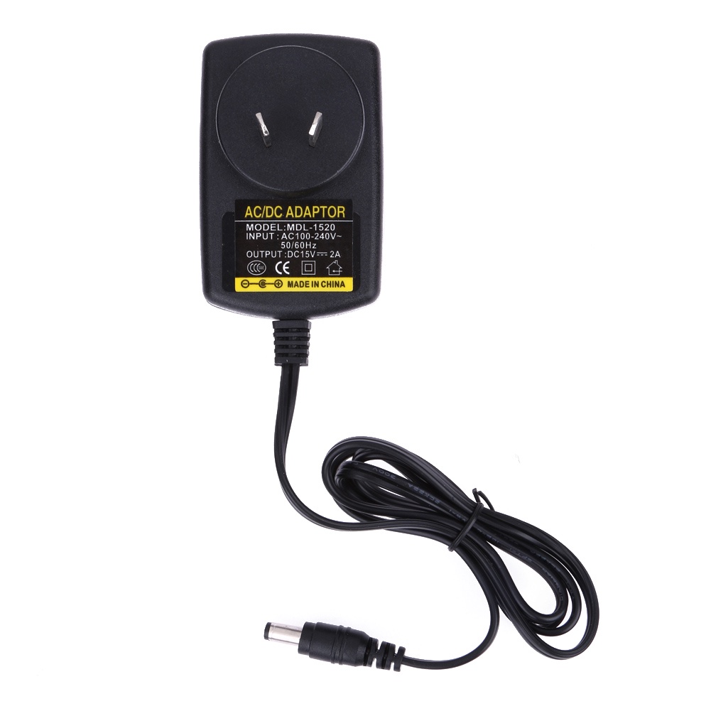 DOMYBEST DC15V 1A Adaptateur AC 100V-240V à DC 15V Convertisseur
