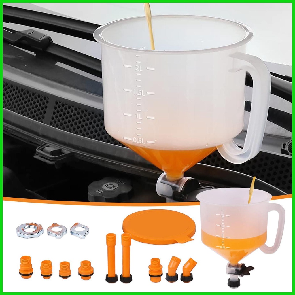 Radiator Spill Funnel Kit Car Radiator Coolant Filling Funnel Kit