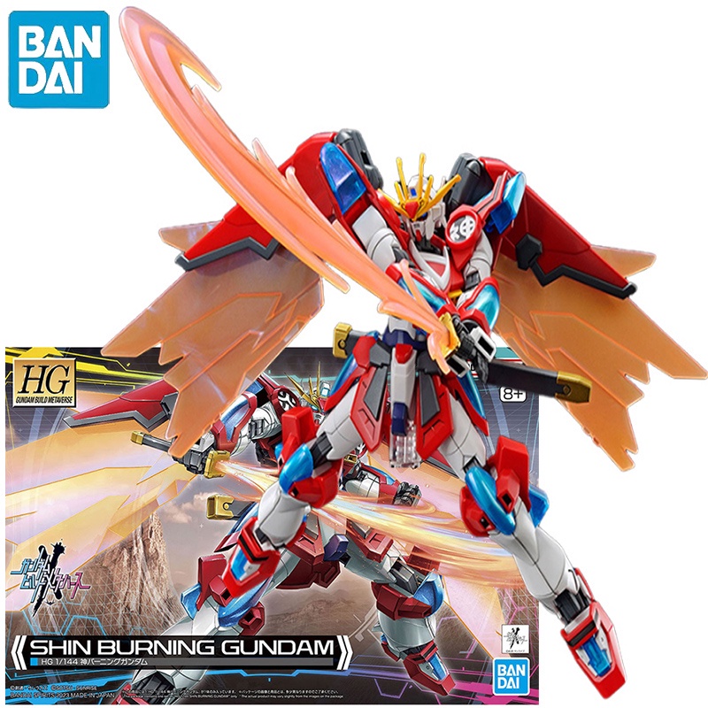 Bandai Gundam Build Metaverse Hg Shin Burning Gundam Ver Pvc Anime Action Figures