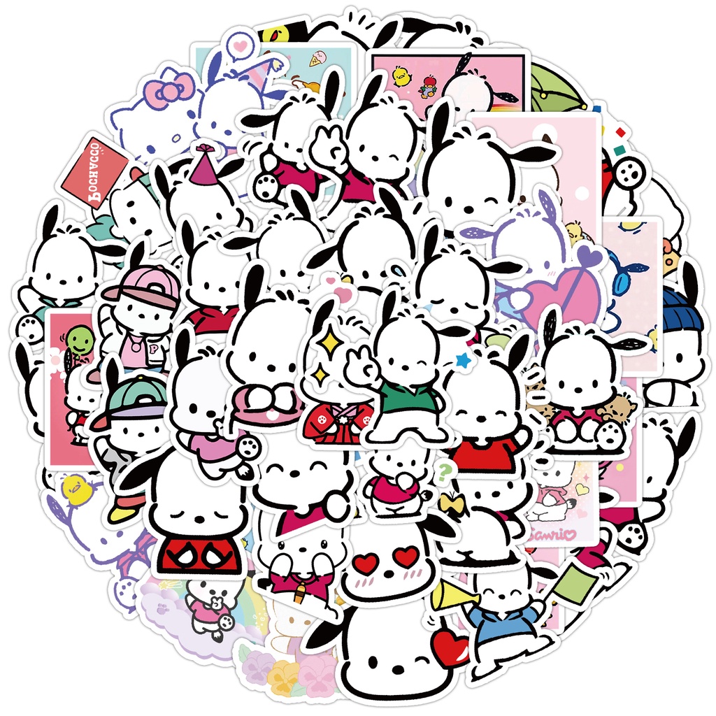 CSS 50Pcs/Set Pochacco Graffiti Waterproof Sticker Cute Cartoon DIY ...