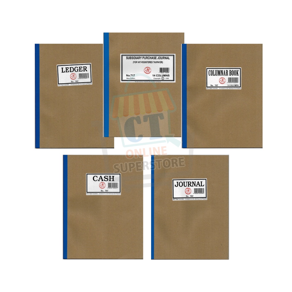 Accounting Books Veco 707 Journal, Cash, Ledger, Columnar Book of