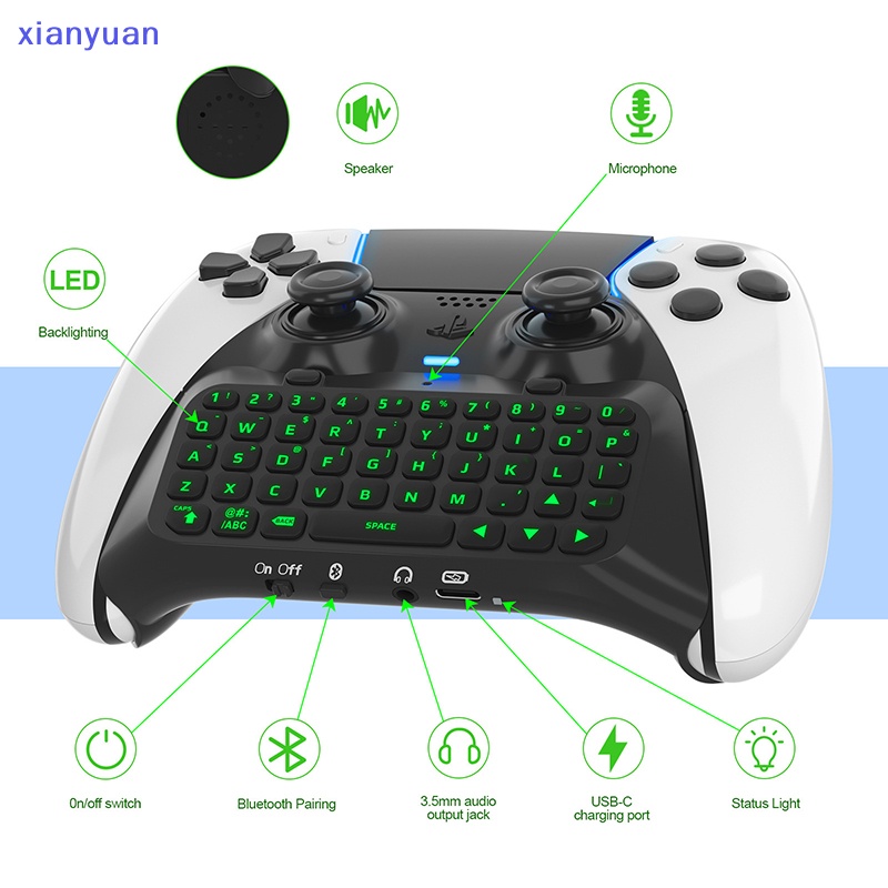 xianyuan Wireless External Keyboard For PS5 Edge Controller With 3.5mm