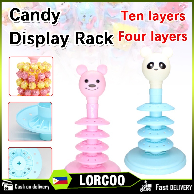 10 Layers Lollipop Display Stand Candy Storage Holder For Shop Dessert ...