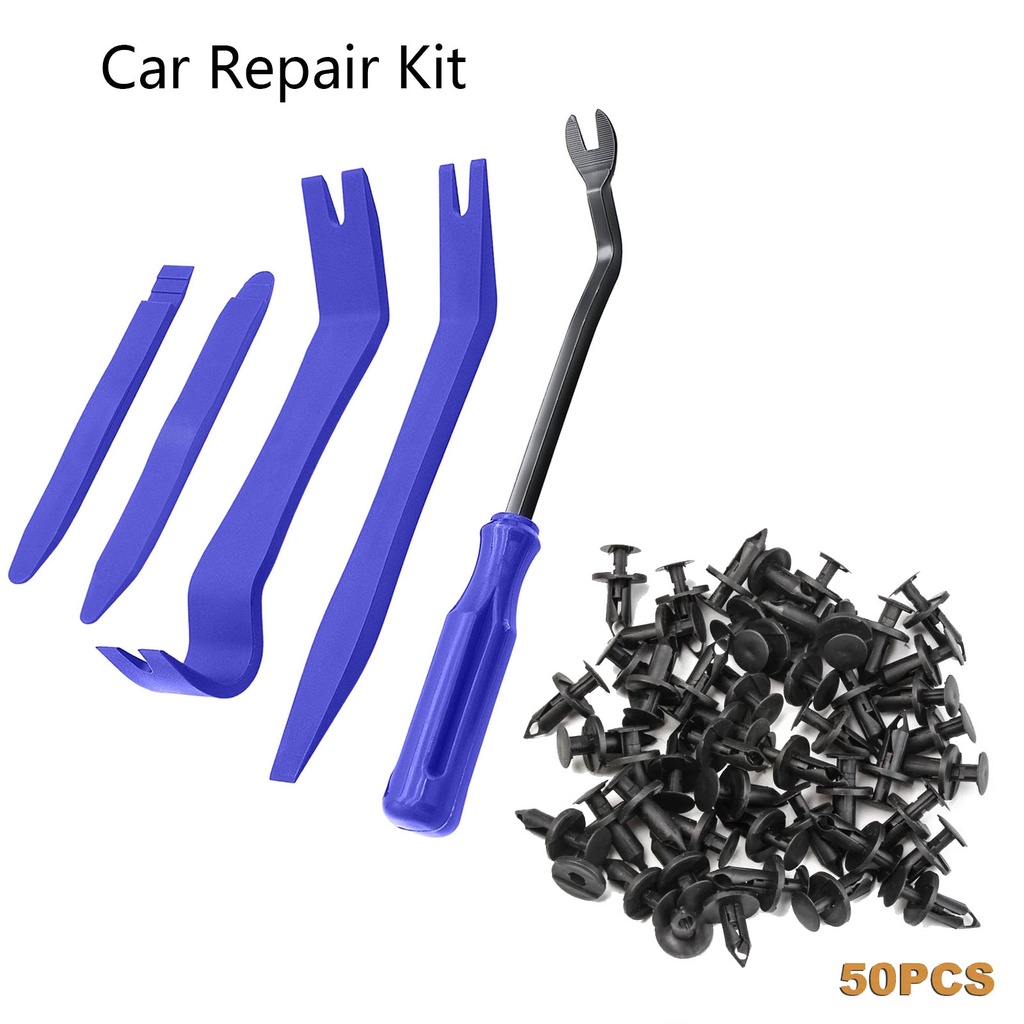 5Pcs Car Trim Removal Tool Kit Upholstery Tools, Auto Clip Removal Pry