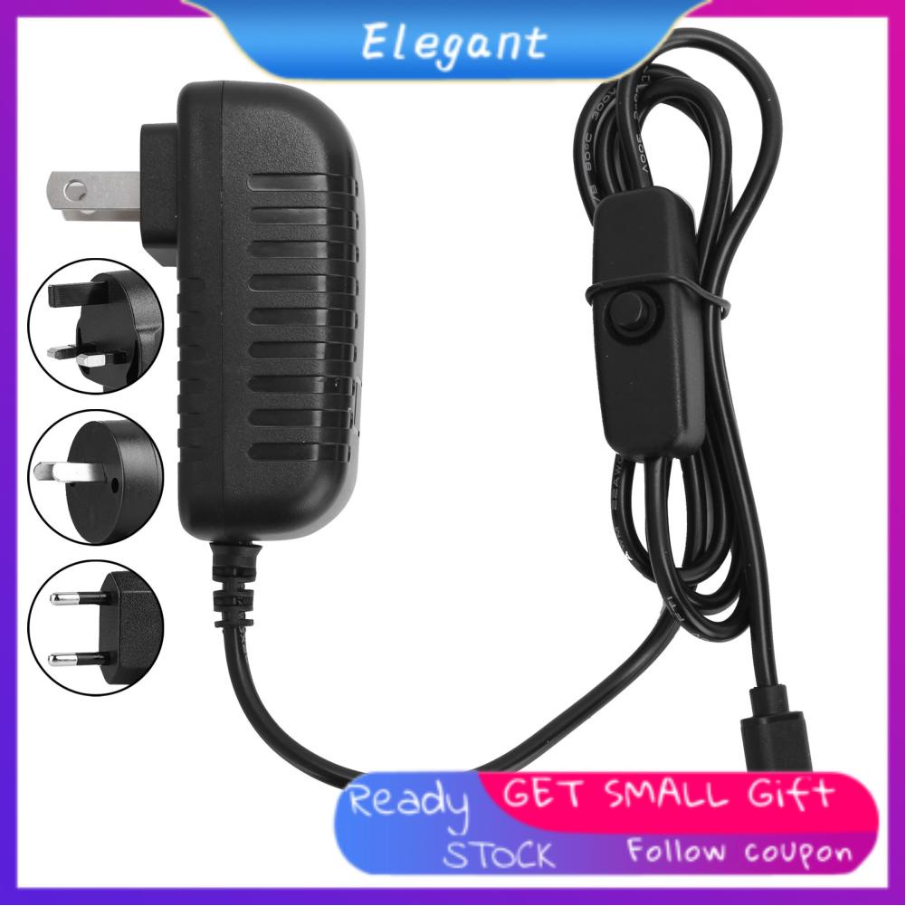 Eleganthome DC AC Power Supply 5V 3A Type-C Adapter ON/OFF Switch For ...