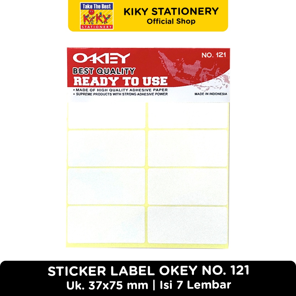 Okey Sticker Label / Price Label No. 121 (37 x 75mm) | Shopee Philippines
