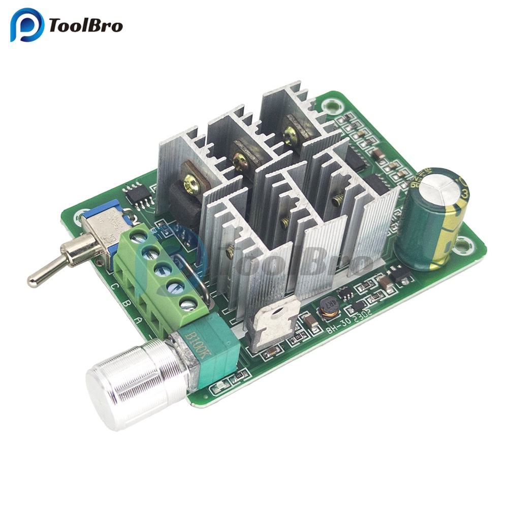 DC 5-36V 15A BLDC 3-Phase Sensorless Brushless Motor Speed Controller ...