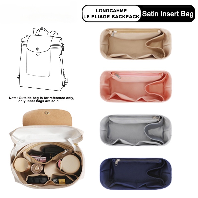 LONGCHAMP Backpack Bag Organizers Satin School Bag with Zipper Shopee Philippines