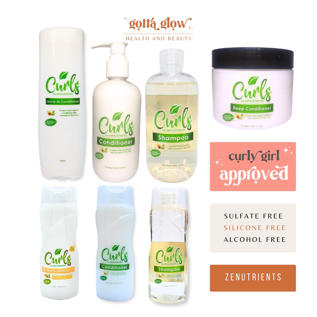 Curls by Zenutrients Shampoo / Conditioner / LeaveIn / Deep
