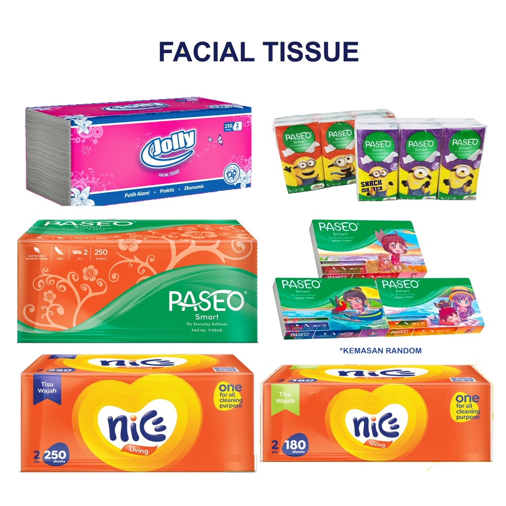 Facial Tissue Facial Tissue Paseo Nice Jolly Shopee Philippines