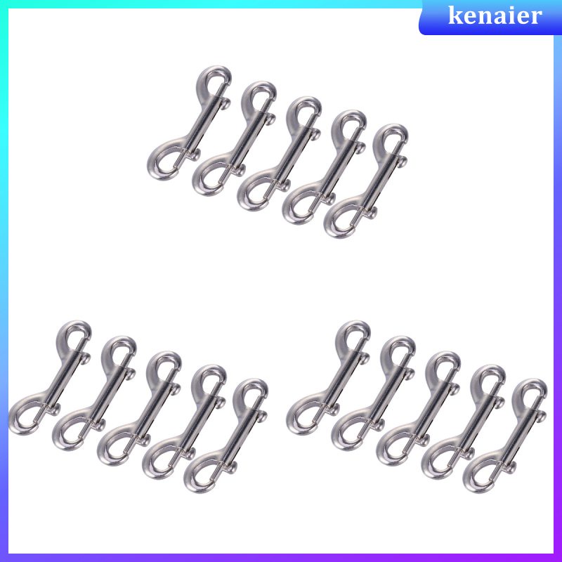 15 pcs 102mm Zinc Alloy Double End Bolt Snap Hook Marine Grade Double