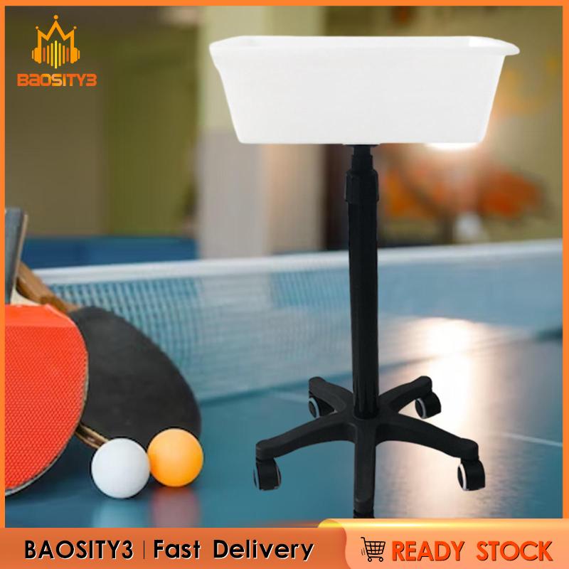 [Baosity3] Tennis Ball Basket with Wheels Pong Ball Collector Tennis