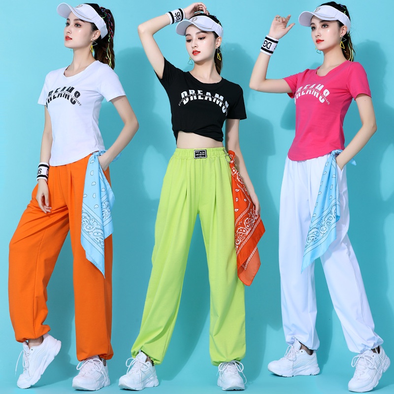 Dancing Fitness Dance Clothes Square Dance Summer Group Performance