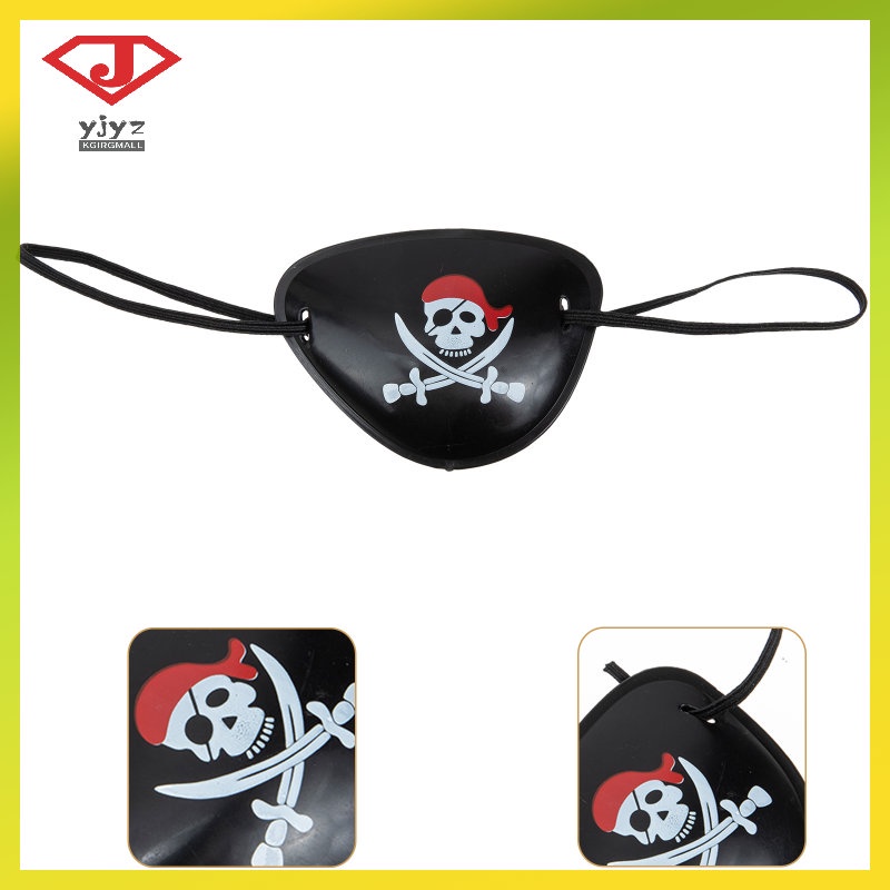 yuanjingyouzhang Eye Mask Pirate Theme Party Patch Black Patches ...