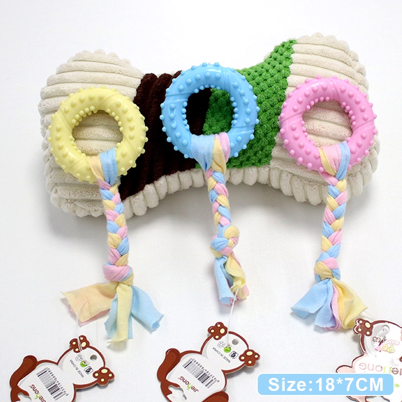 【Ready Stocks】Dog Toys Puppy Chew Teething Toys Resistant To Bite Bone