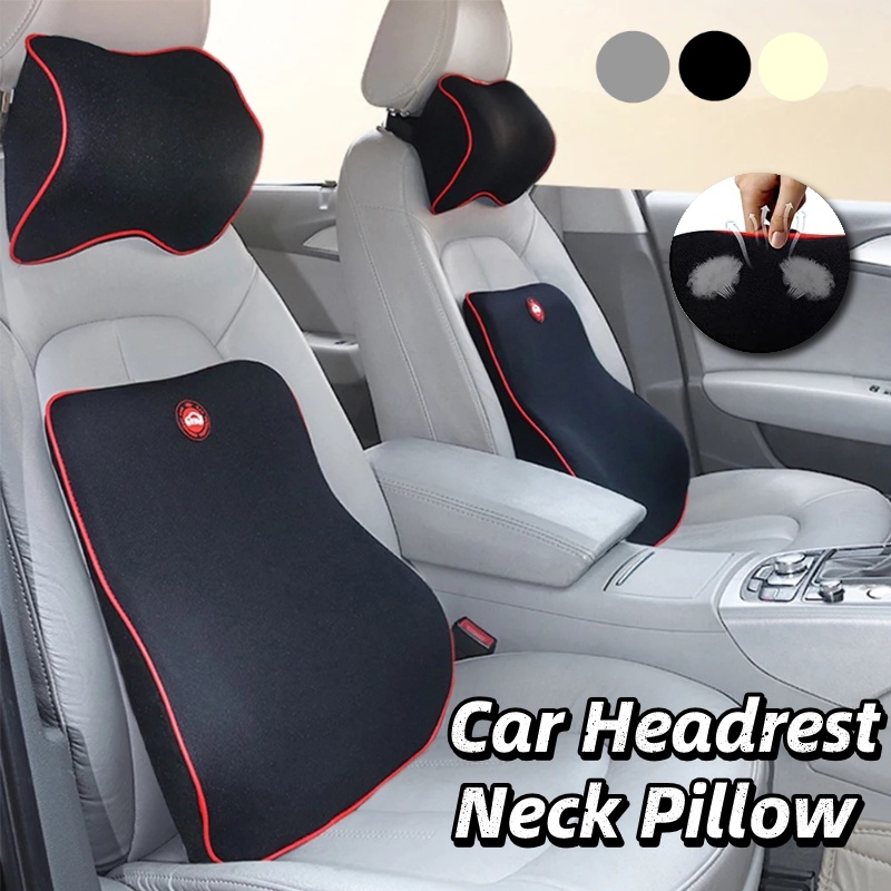Breathable Car Seat Headrest Neck Pillow Auto Car Seat Pillow Memory