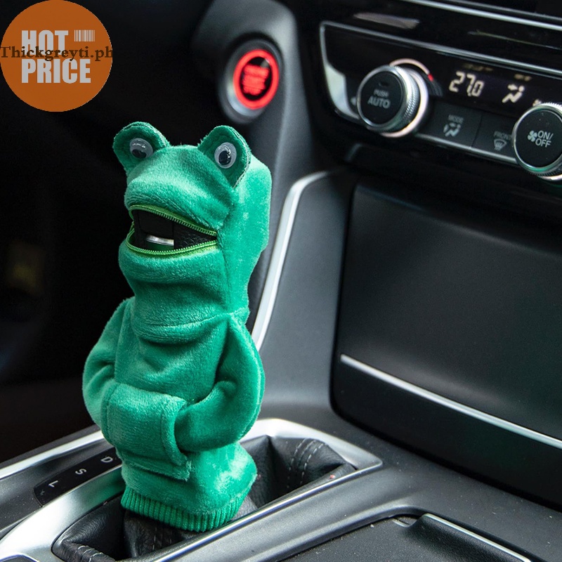 1pc New Design Car Gear Shift Knob Hoodie Cover With Car Logo Decor, Car  Interior Accessory