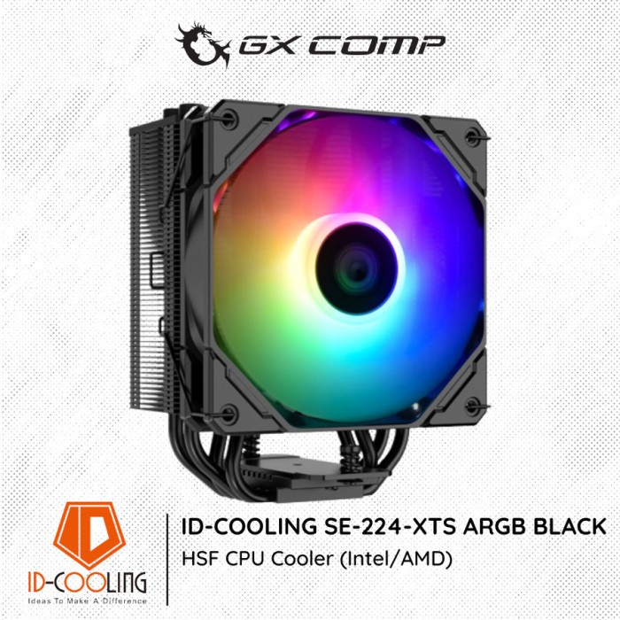 Id Cooling Se 224 Xts Argb Cpu Cooler Hsf Intelamd Shopee Philippines 2722