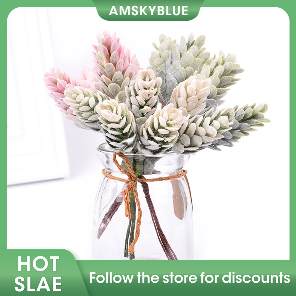 Homcomodar Fiori Artificiali Gypsophila 12 Pezzi, Bouquet da Sposa Gypsophila Pianta Finte, Fiore Artificiale per Decorazioni, Matrimonio, Esterno, Interno