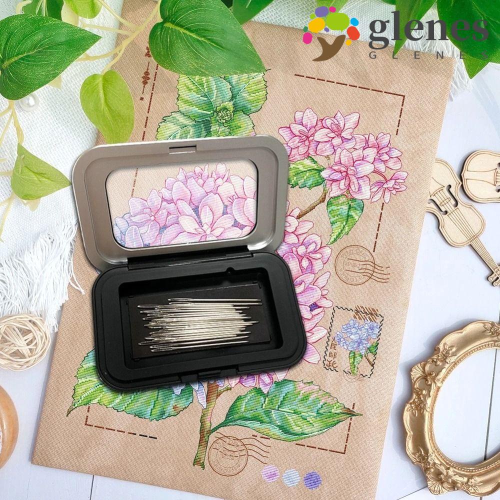 GLENES Magnetic Pin Box, Magnet Pin Holder Needle Cushion, Storage Case ...
