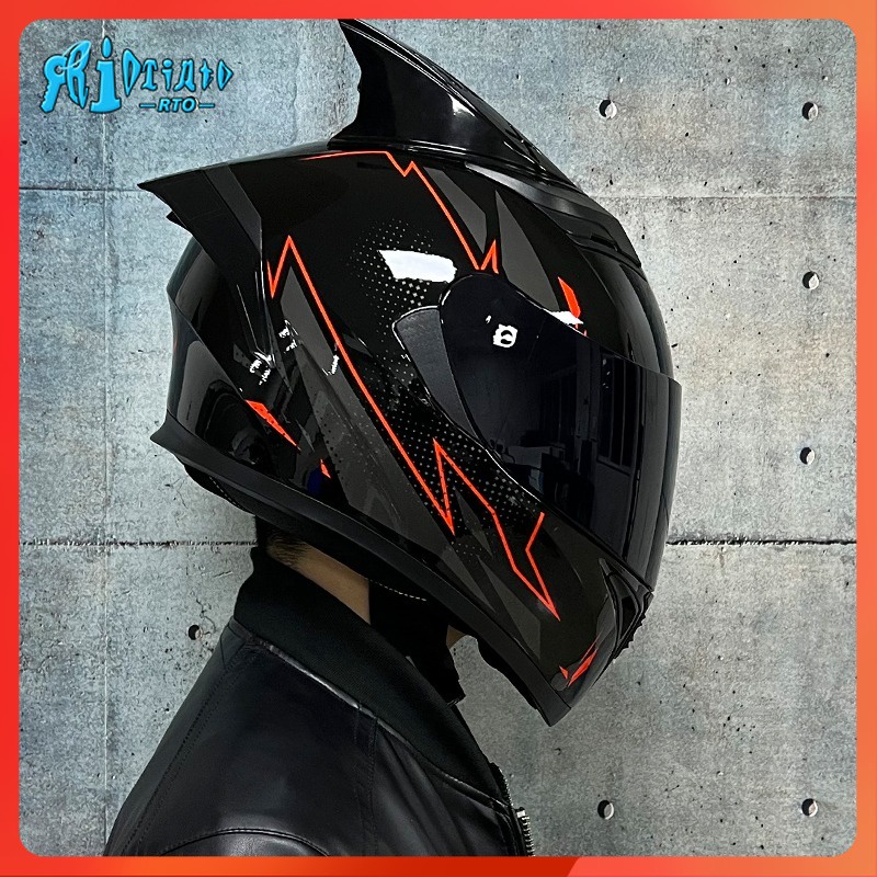Rto Motorcycle helmet motociclista helmets full face helmet Double Lens