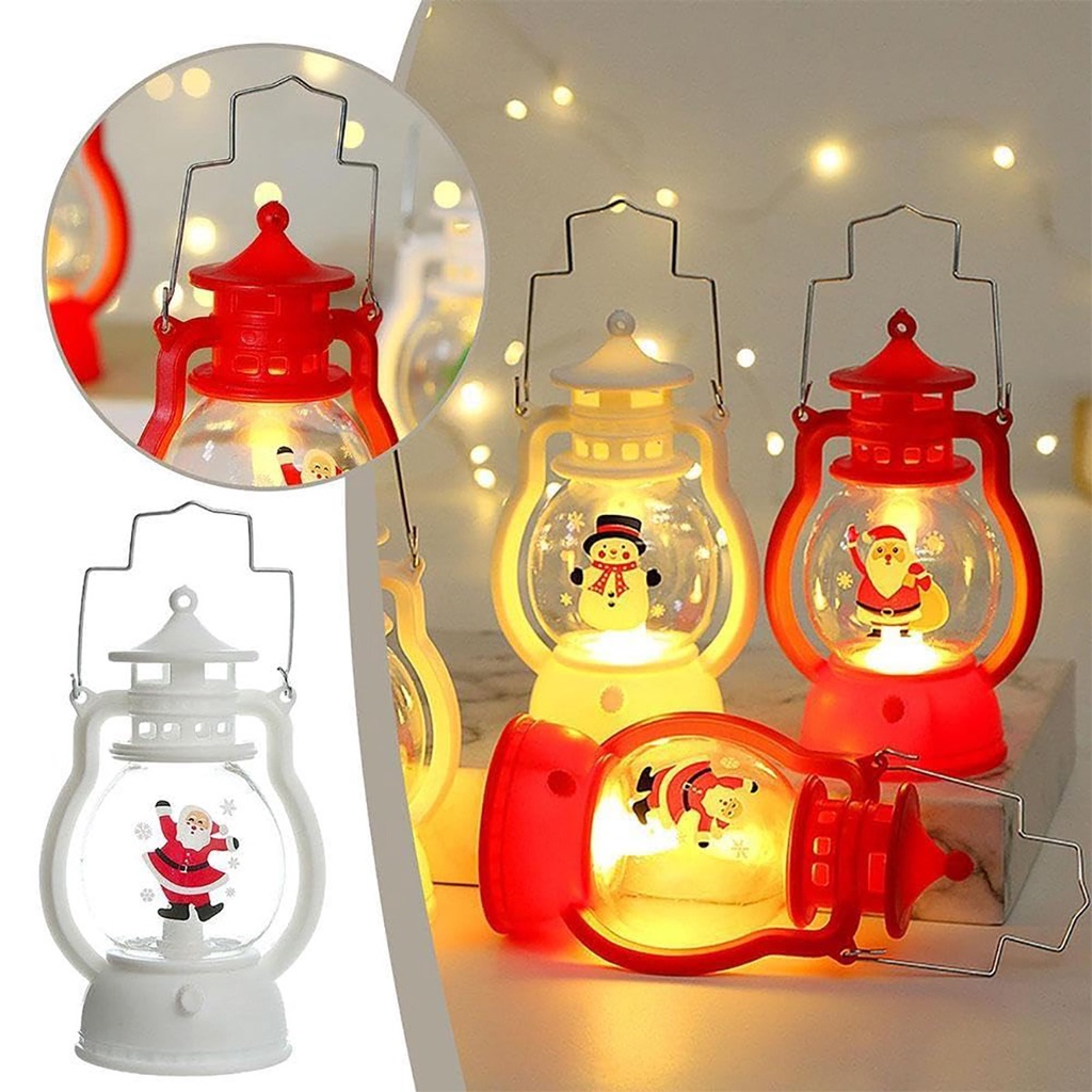 Swirling Glittering Snow Globe, Retro Christmas Rotating Flashing Santa ...