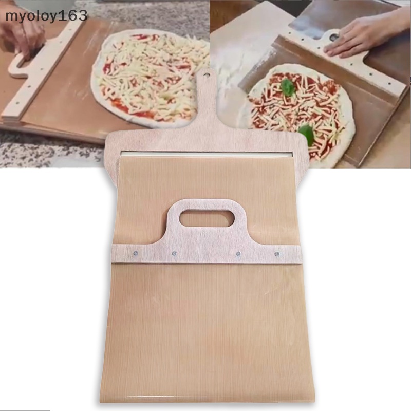 myoloy Sliding Pizza Peel Sliding Pizza Shovel Portable Pizza Peel Pizza  Spatula Paddle With Handle Baking Supplies Kitchen Tool TH