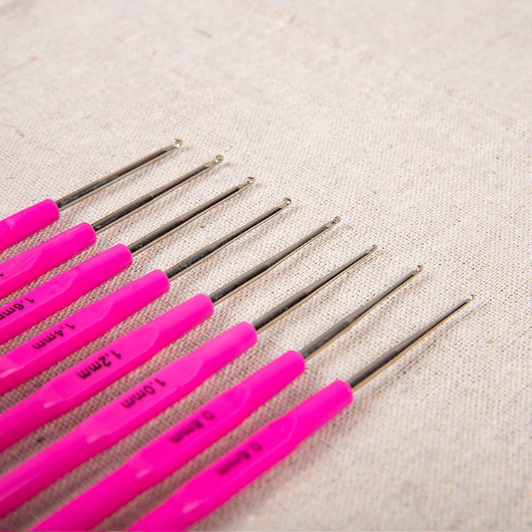 Knitting Tools For Sweaters Soft Handle Colored Aluminum Crochet A Set ...