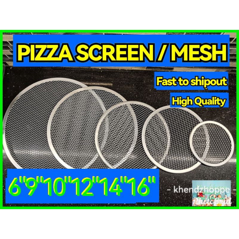 ♞Pizza Screen Pizza Pan Pizza Mesh Baking Tools Pizza Tools 6"9"10"12