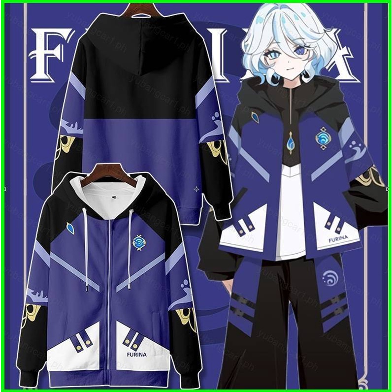 Anime Anime Genshin Impact Jacket Furina Focalors 3D Coat Unisex ...