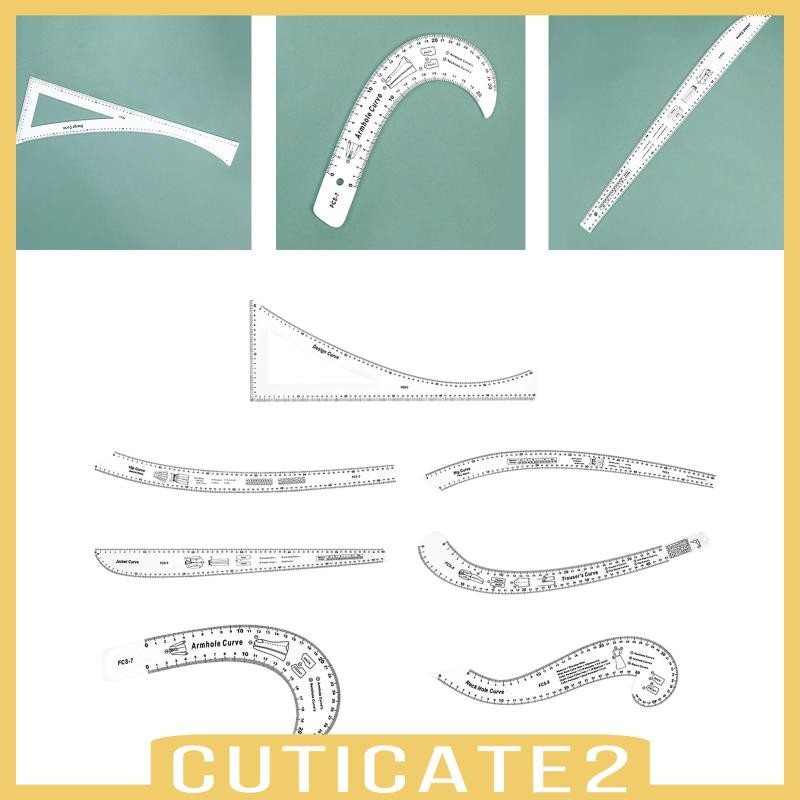 [Cuticate2] French Curve Ruler Tailors Ruler Clothing DIY Measure ...