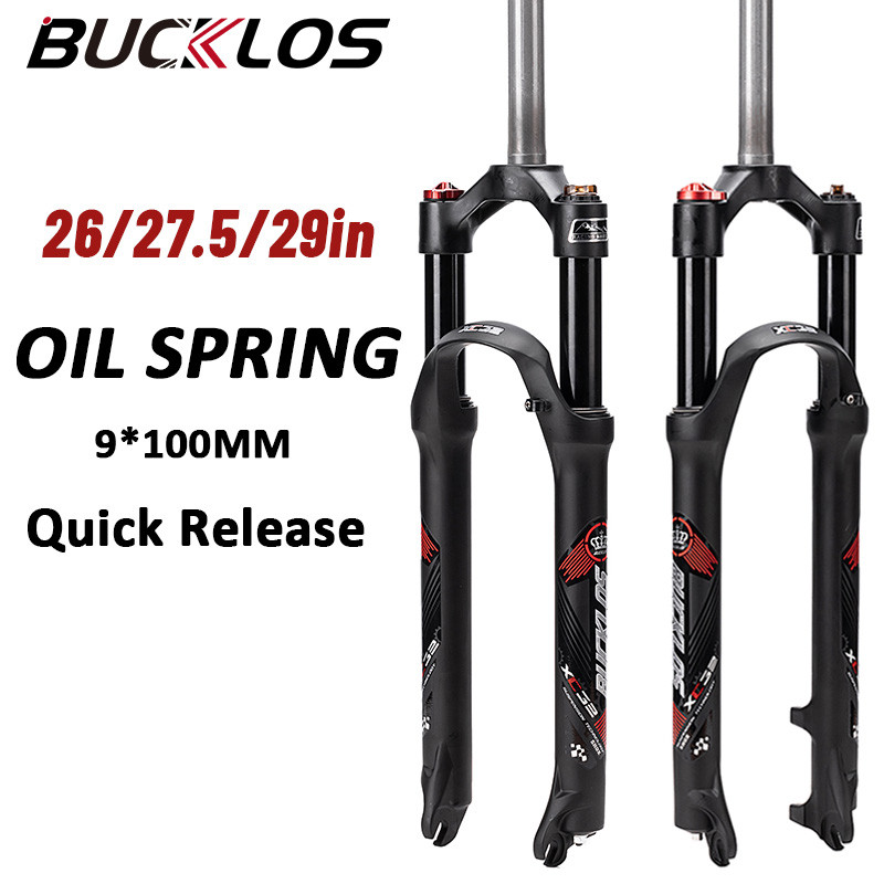 BUCKLOS Inch Bike Suspension Fork Bike Forks 1-1/8