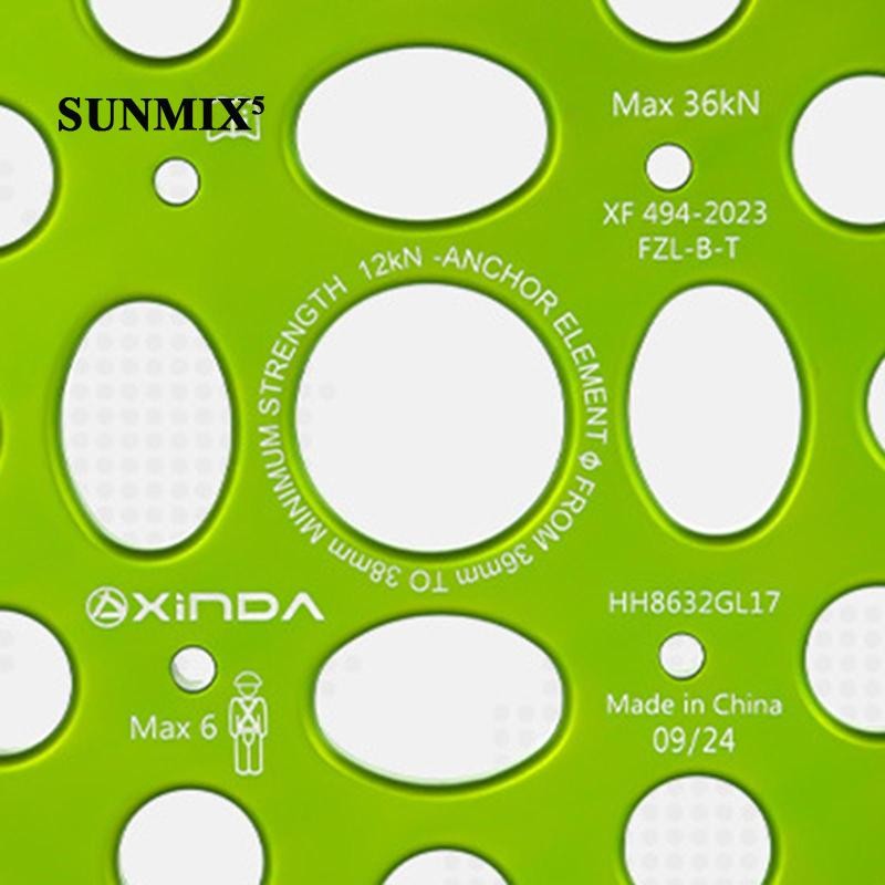 [ Paw Rigging Plate Metal 17 Holes Round Shaped Portable Climbing ...