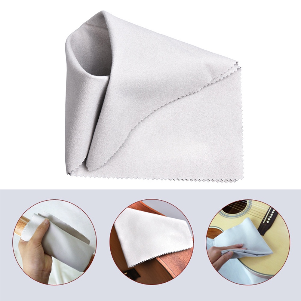2 Pcs Piano Glove Cleaning Wipes Reusable Microfiber Cloth Trumpet