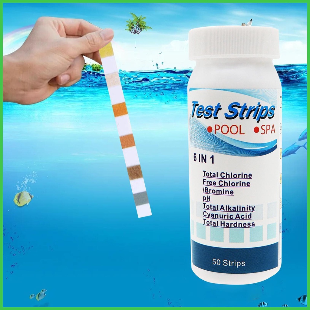 Pool Test Strips 50 Pieces Swimming Pool Test Strips Pool Testing Kit