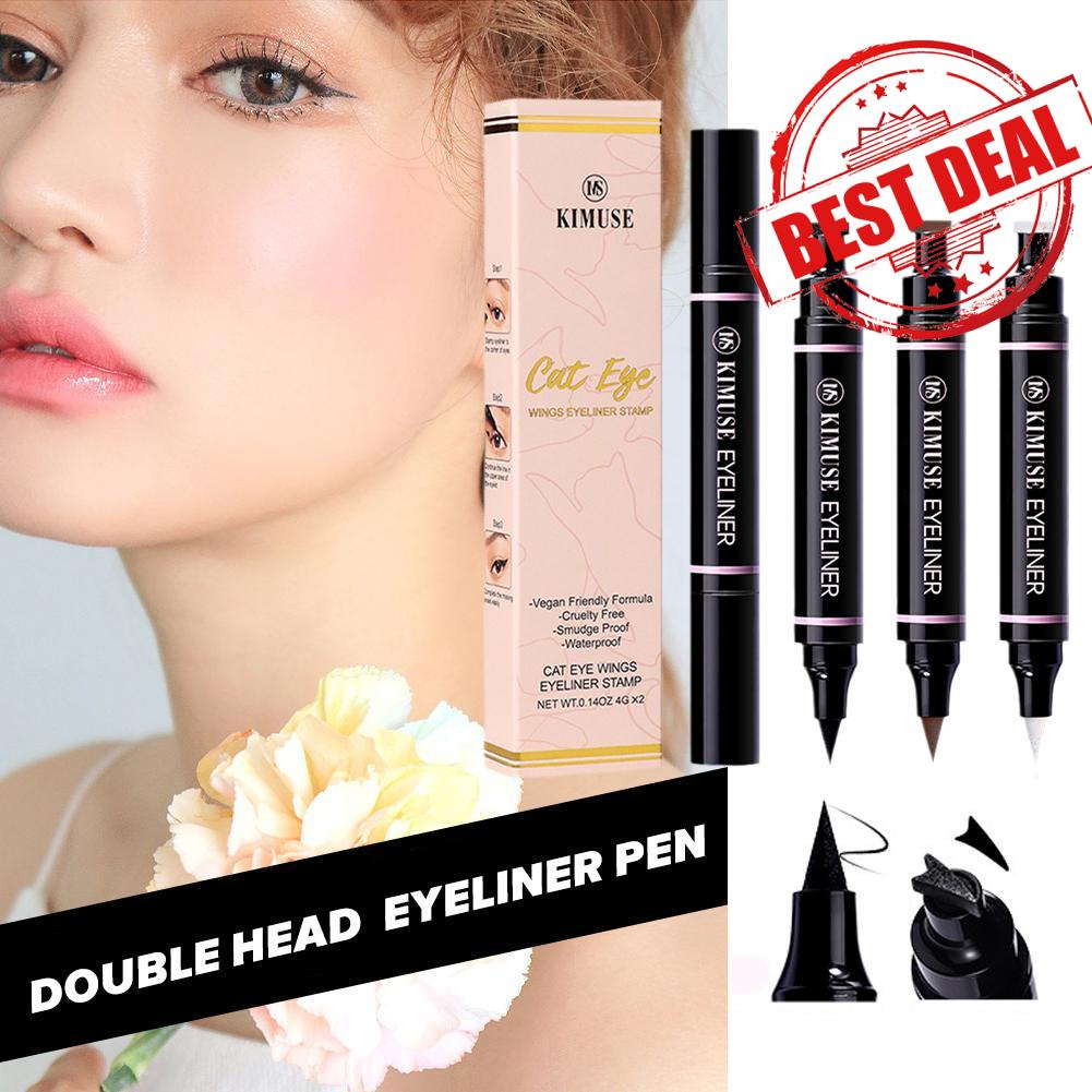 Kimuse Seal Eyeliner Pencil Set Combination Double Faint Not Dye Stamp Pen Hold Eyeliner Tattoo 