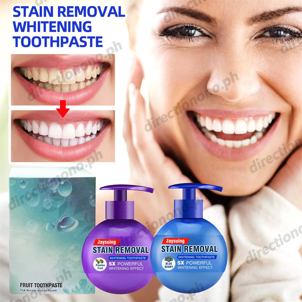 Jaysuing Baking Soda Blueberry Passion Fruit Toothpaste Mouth Cleaning