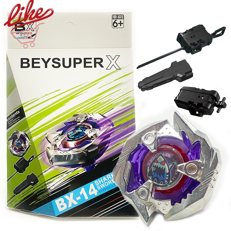 Beyblade X BX-14 Shark Edge Beyblade Xtreme with Launcher Grip Set for ...