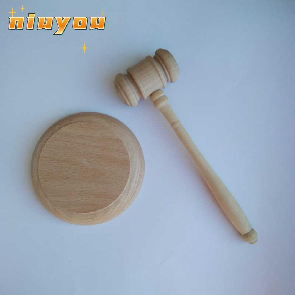 NIUYOU Gavel and Block Set, Handcrafted Wooden Gavel Wooden Gavel