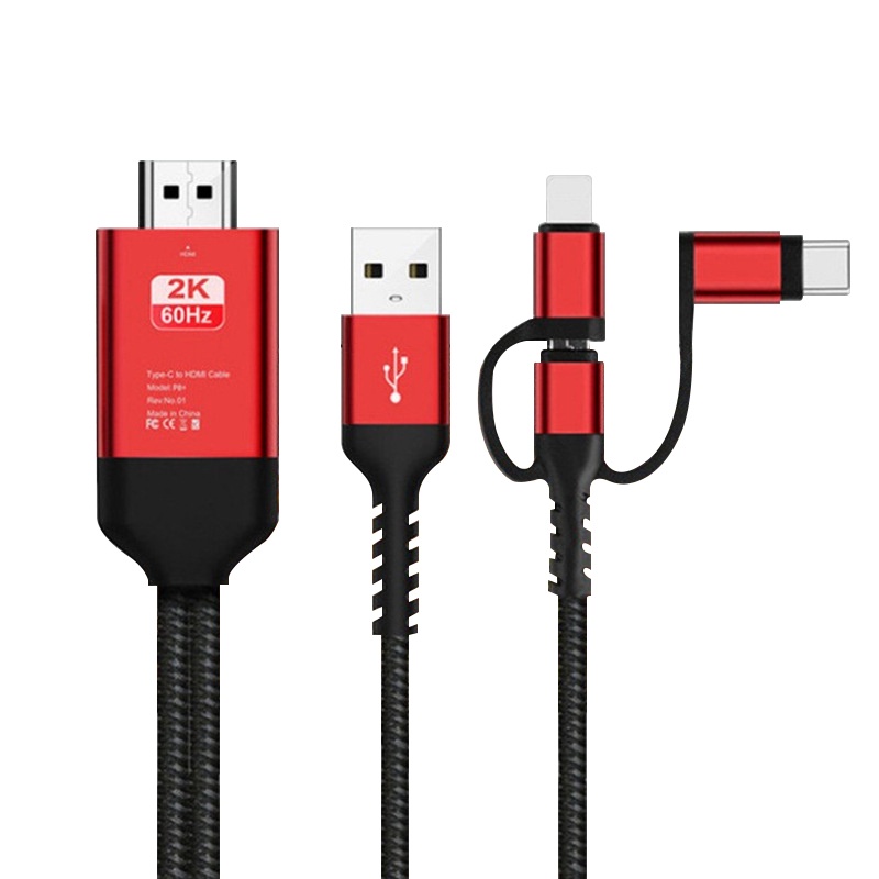 2M Phone to TV Cable Universal Cable HDMI Cable Plug Play Android Phone