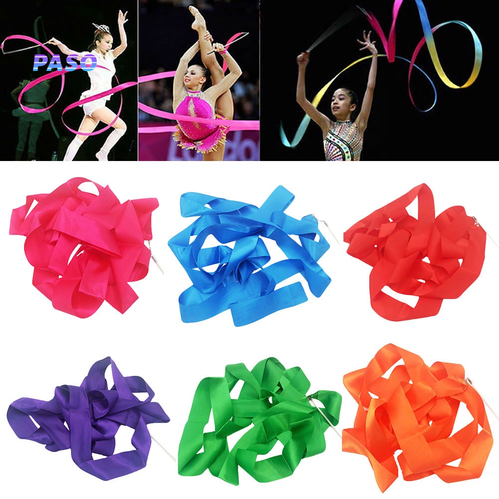 PSO-4M Dance Ribbon Strip Gym Rhythmic Art Gymnastic Ballet Streamer ...
