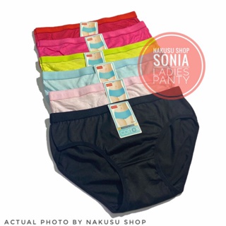 ♞NKS 12Pieces Sonia Cotton Panty Ladies Panty Women's Panties Free Size ...