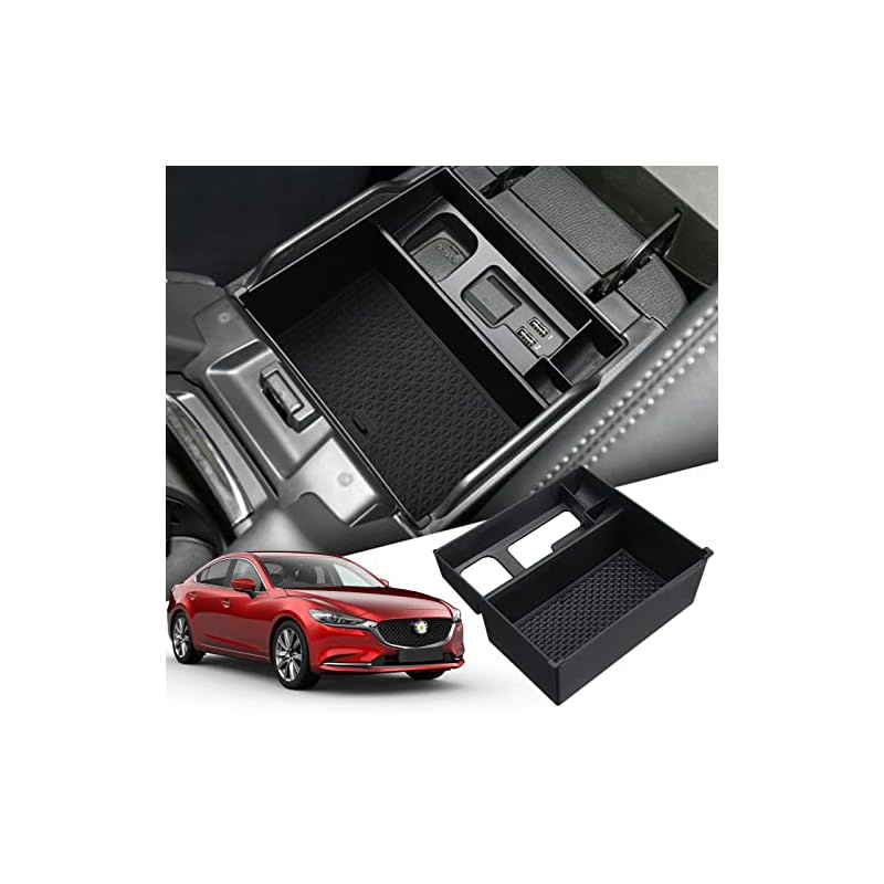 SHAOHAO Mazda 6 Atenza 2018 Car Storage Box Center Console Tray Center