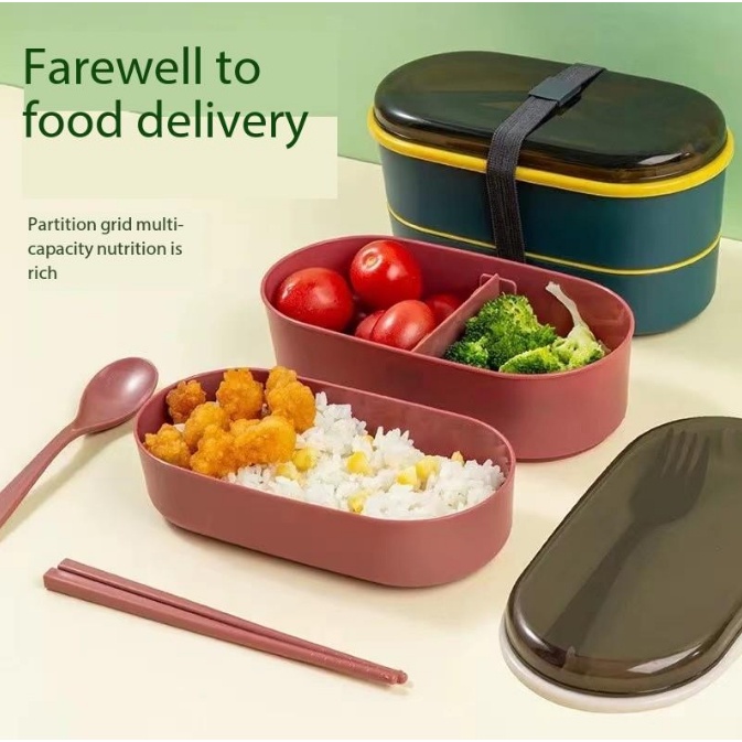 lgr.ph Japanese Lunch Box Students Work Double Lunch Box Microwave ...
