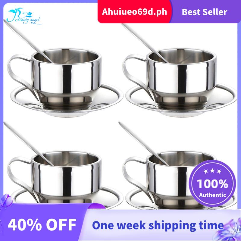 Insulated Coffee Cup SetDouble Walled Espresso Cups Latte Cappuccino