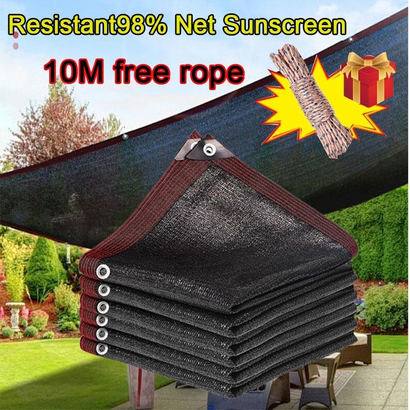 10M free rope UV Resistant 98% Sunshade Net Sunscreen And Shade Garden ...